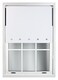 image 2 of FURNISHED Blackout Roller Blinds with Round Eyelets Cut to Size Easy Fit Window Shade | White | White | (W) 240cm x (L) 165cm