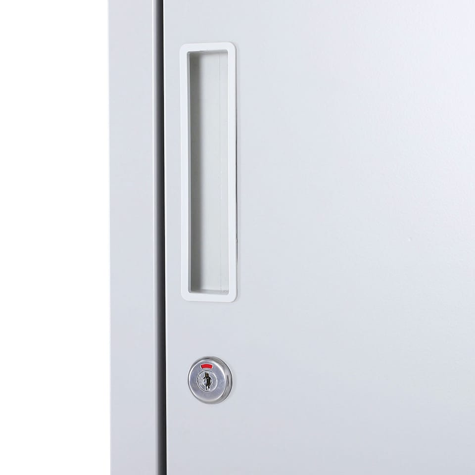 image 1 of Vinsetto 1.8m Locker Office Cabinet Storage Cold Rolled Steel w/ Storage Shelves