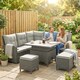 image 8 of Outsunny 6 PCs Rattan Garden Furniture Sectional Corner Sofa, Dark Grey | Grey | Dark Grey | Five Plus Seater