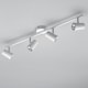 image 4 of BHS Barley Spotlight Bar Ceiling Light | White | White | 1