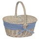 image 6 of White Wash Lidded Basket with Lining Multi | Garden Rose | One Size