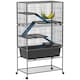 image 6 of PawHut 5 Levels Rolling Small Animal Cage with Non Slip Cloth Covered Ramps