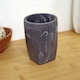image 1 of Showerdrape Octavia Grey Marble & Chrome Tumbler