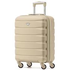 55x40x20cm Ryanair (Priority) TUI, Carry on Cabin Suitcase Hard Shell Approved for 60+ Airlines Cream | Champagne | Cabin Bag