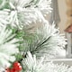 image 9 of HOMCOM Indoor Christmas Tree Artificial Berry mas Decoration with Metal Stand and 184 Tips (5FT(150CM))