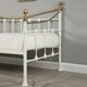 image 3 of Newnham Classic Victorian Style Living Room Bedroom Brass Metal Day Bed Frame (Single)