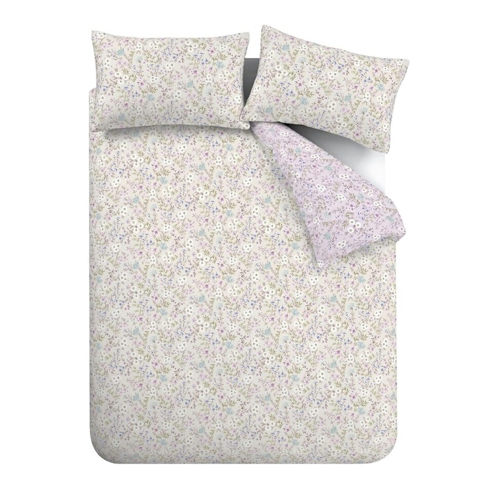 image 1 of Bianca Ditsy Floral Lilac Duvet Cover Set Multi | King