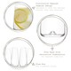 image 2 of LAV Terra Tumbler Glasses - 360ml - Clear - Pack of 6 Clear