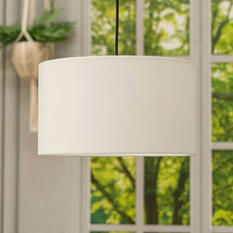 image 1 of ValueLights Reni Large White Pendant Shade
