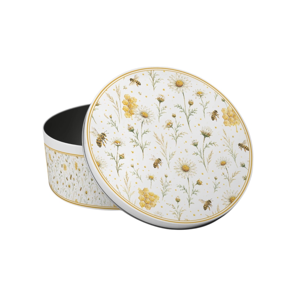 image 1 of Bees & Buds Round Cake Tin
