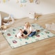 image 2 of AIYAPLAY Baby Play Mat Double-Sided, Foldable and Waterproof Large Foam Playmat, Reversible Kids Floor Mat for Crawling, Learning and Development, 195.5L x 147.5W cm, Car Track and Owl Theme