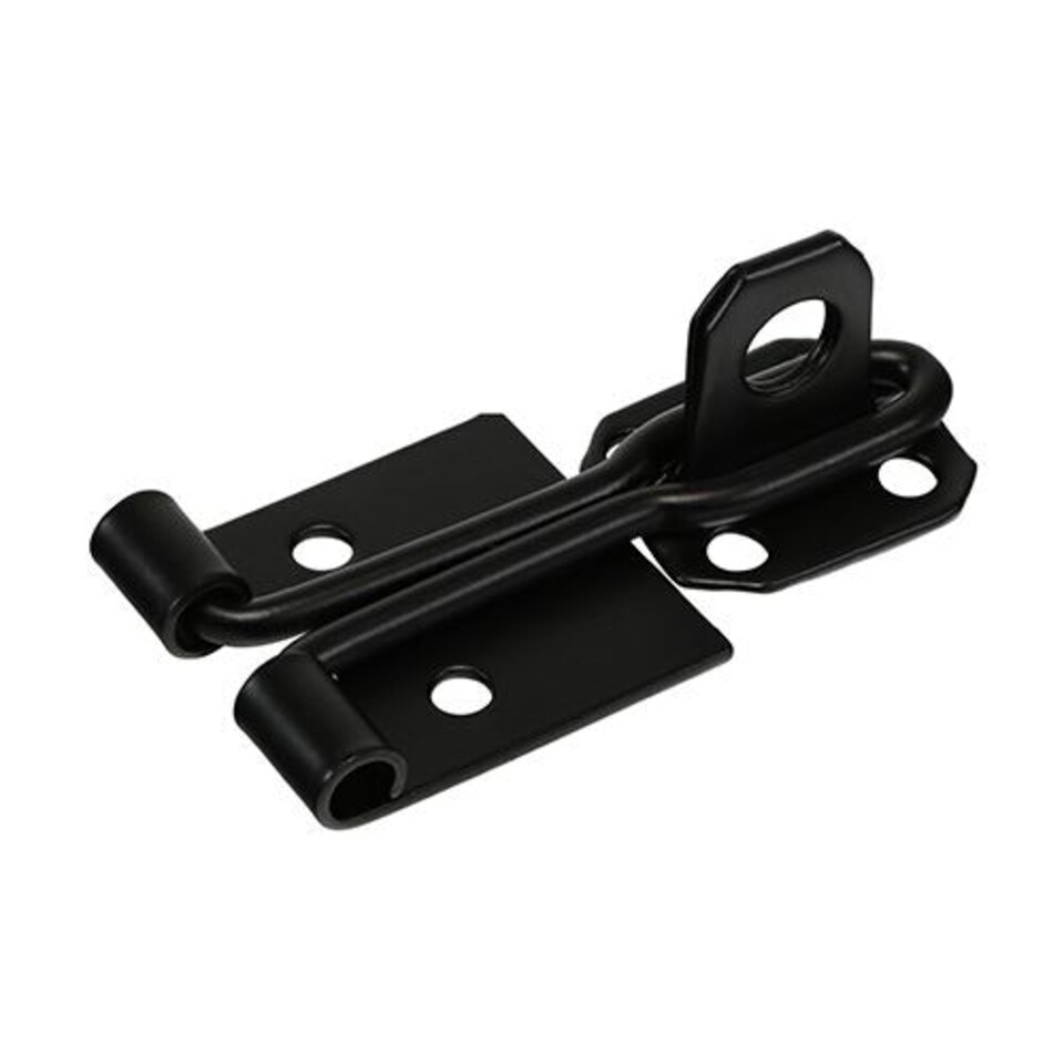 image 1 of Timco - Wire Pattern Hasp & Staple - Black (Size 4" - 1 Each)