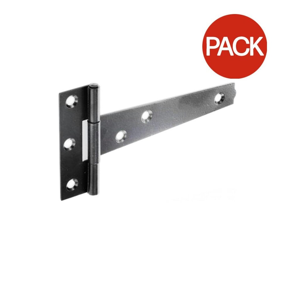 image 1 of Securit Tee Hinge (Pack of 10) - Light Black - 3.9in x 4in x 0.04in