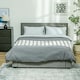 image 2 of HOMCOM King Size Bed Frame with Storage and Adjustable Velvet Headboard