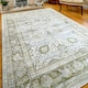 image 4 of KUKOON Green Vintage Style Floral Living Room Area Rug 80cm x 150cm Green