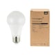 image 1 of ValueLights 2 Pack E27 White Plastic GLS LED 10W Warm White 3000K 800lm Light Bulb