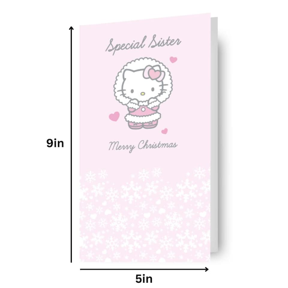 image 1 of Hello Kitty Sister Christmas Card