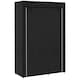 image 1 of HOMCOM Fabric Wardrobe, Portable Wardrobe with 6 Shelves, 1 Hanging Rail, Foldable Closets, 103 x 43 x 162.5 cm, Black