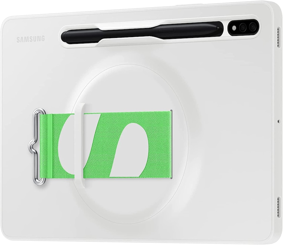 image 1 of Samsung Galaxy Tab S7/S8 Strap Cover White - EF-GX700CWEGWW