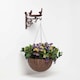 image 8 of Homescapes Cast Iron Wall Mounted Bird Bath with Bird Decoration