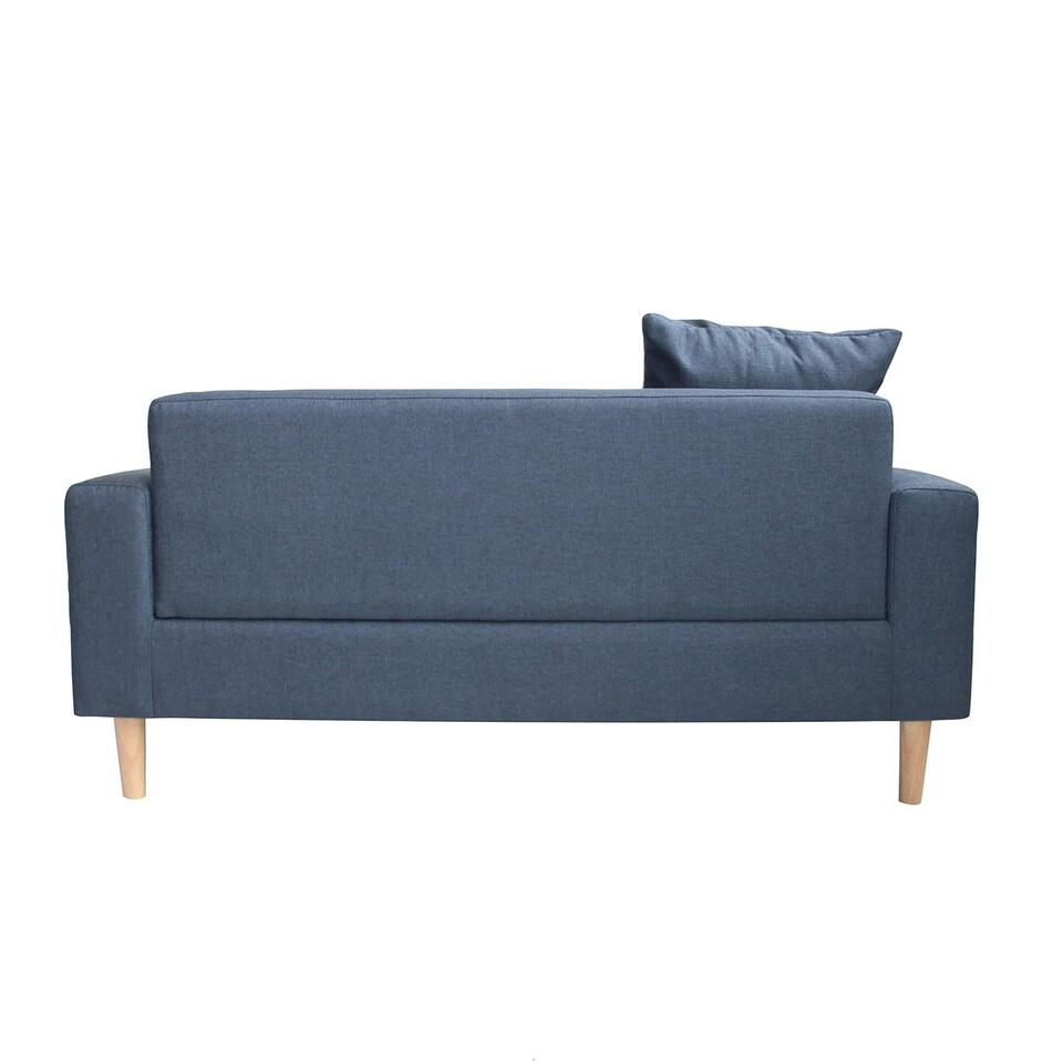 image 1 of Compact 2-Seater Scandi Loveseat with Wooden Legs - Dark Grey | Grey | Dark Grey | Two Seater | 1