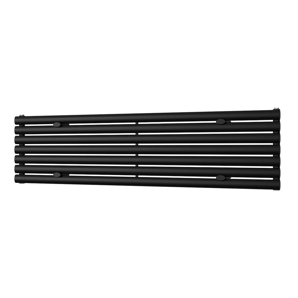 image 1 of Omeara Axis - Black Horizontal Radiator H406mm x W1600mm Single Panel