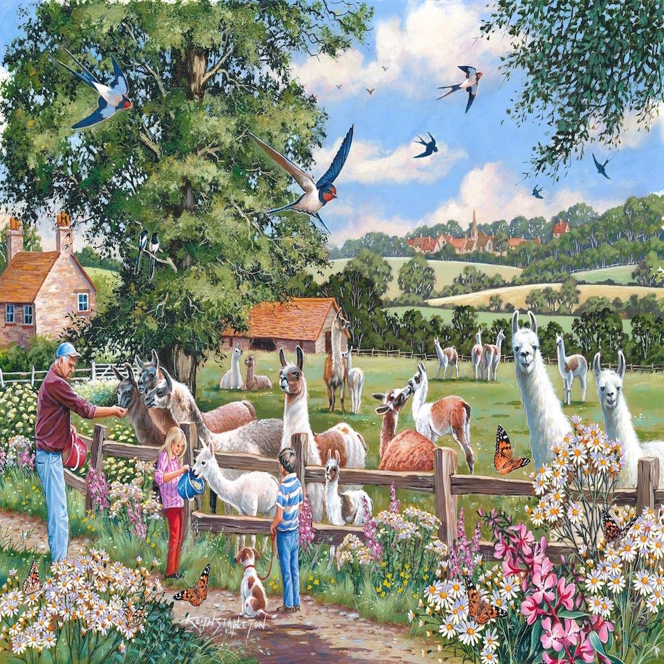image 1 of Llama Mamas 1000 Piece Jigsaw Puzzle