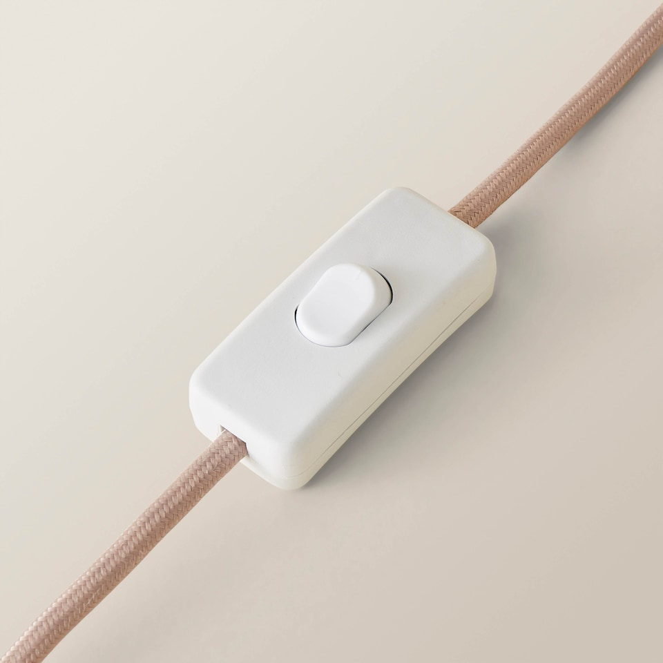 image 1 of ValueLights Bobbles Rose Pink Table Lamp Pink Trim Scallop Shade & Bulb | Pink