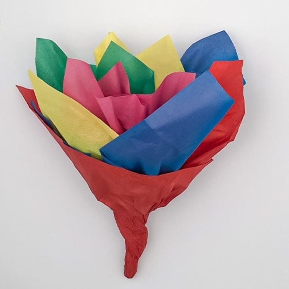 Assorted Bright Colours Tissue Gift Paper - Pack of 10