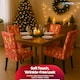 image 8 of Christmas Bow Ribbons Printed Chair Covers, Seat Protector Slipcovers - Red