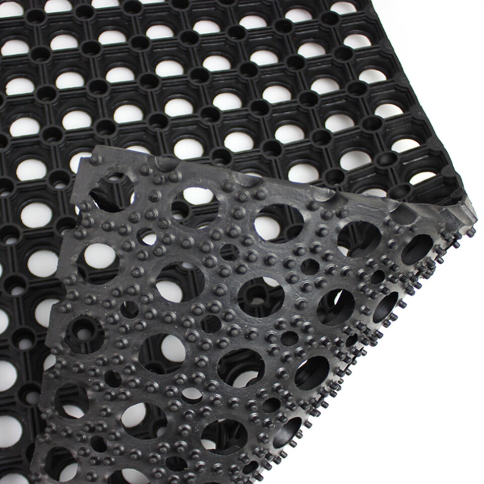 image 1 of Hometex All Seasons Outdoor Entrance Mat - 80 x 120cm. Black