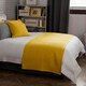 image 1 of Belledorm Crompton Quilted Bed Runner - Saffron Yellow - One Size
