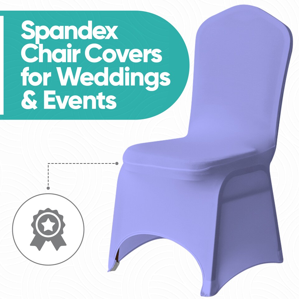 image 1 of Chair Cover Spandex Polyester Stretch Fabric Dining Slipcovers - 10pcs