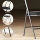 image 5 of HOMCOM Folding Chairs Set of 4 with Cushioned Seat, Steel Frame