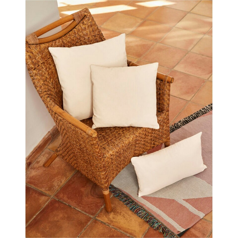 image 1 of Westford Mill Fairtrade Cushion Cover - Natural - 40cm x 40cm