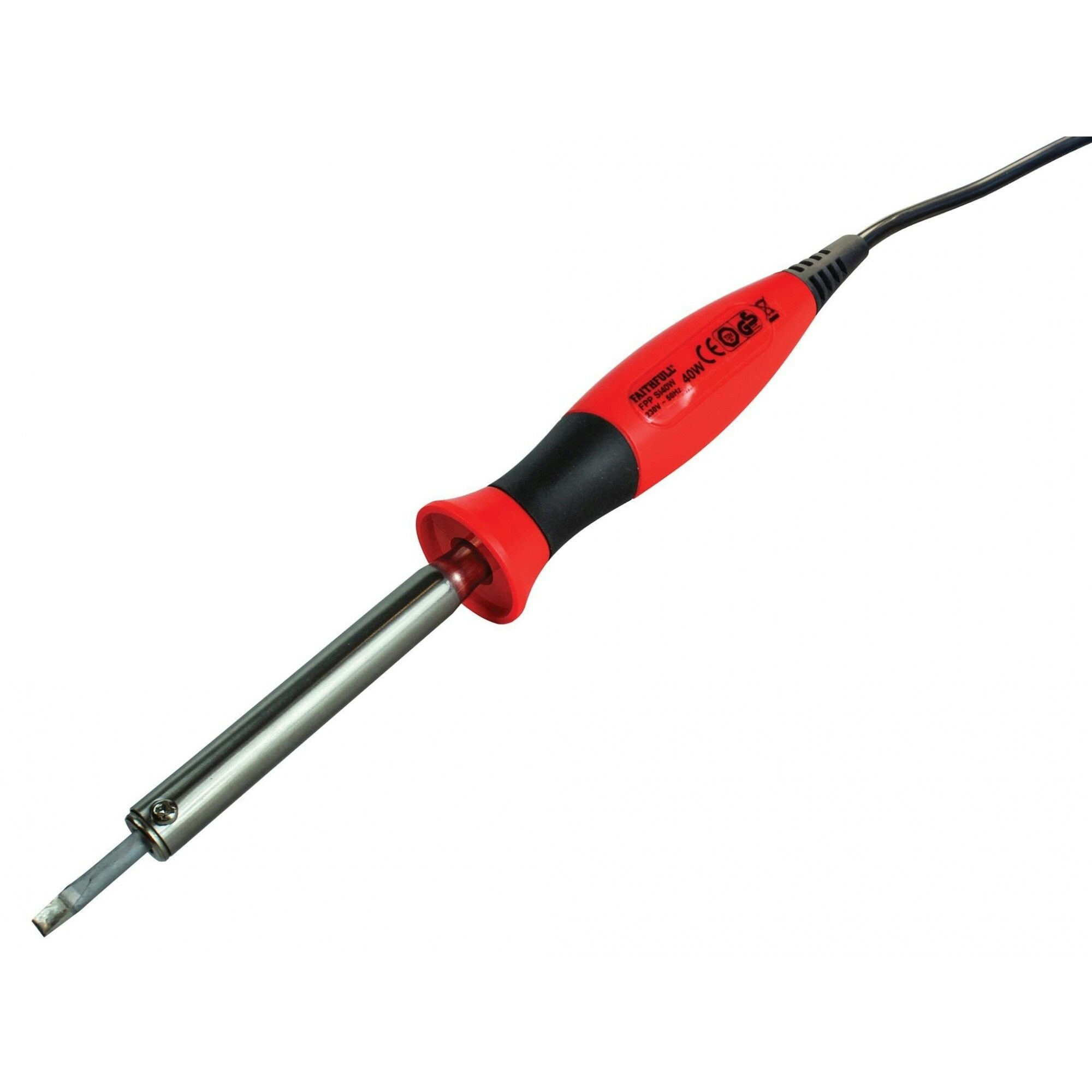 Faithfull Power Plus Si40w Soldering Iron 40w 240v - Multi Colour - One Size