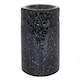 image 3 of Something Different Crackle-Effect Pillar Oil Burner - Black - One Size
