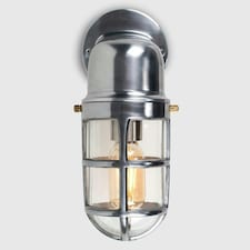ValueLights Silver Nautical Fisherman Metal Outdoor Wall Light