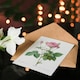 image 4 of Pierre-Joseph Redouté Art Card Gallic Rose Vintage Flower Illustration