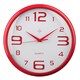image 1 of Maison by Premier Sanga Red Plastic White Face Wall Clock
