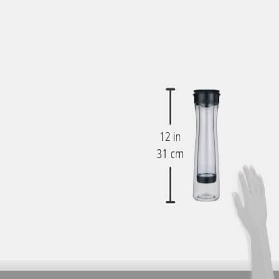 image 1 of BRITA Fill and Serve Water Filter Carafe, 1.3L, Dark Grey