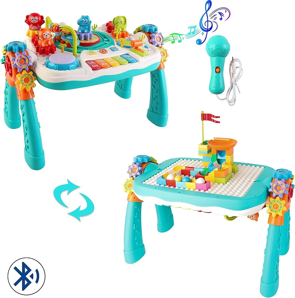 image 1 of 2 in 1 Multifunctional Bluetooth Learning Activity Table