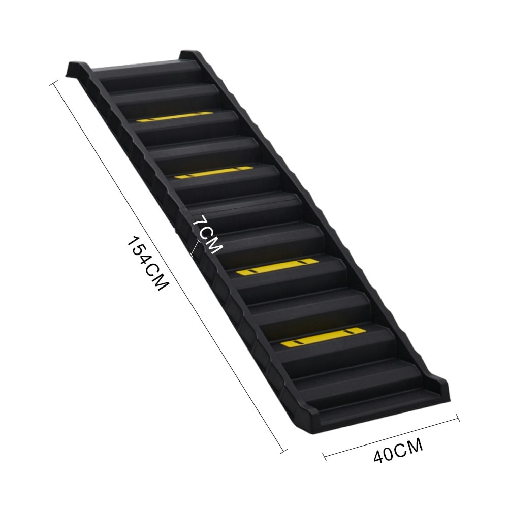 Living and Home Folding Portable Dog Stairs Ramp