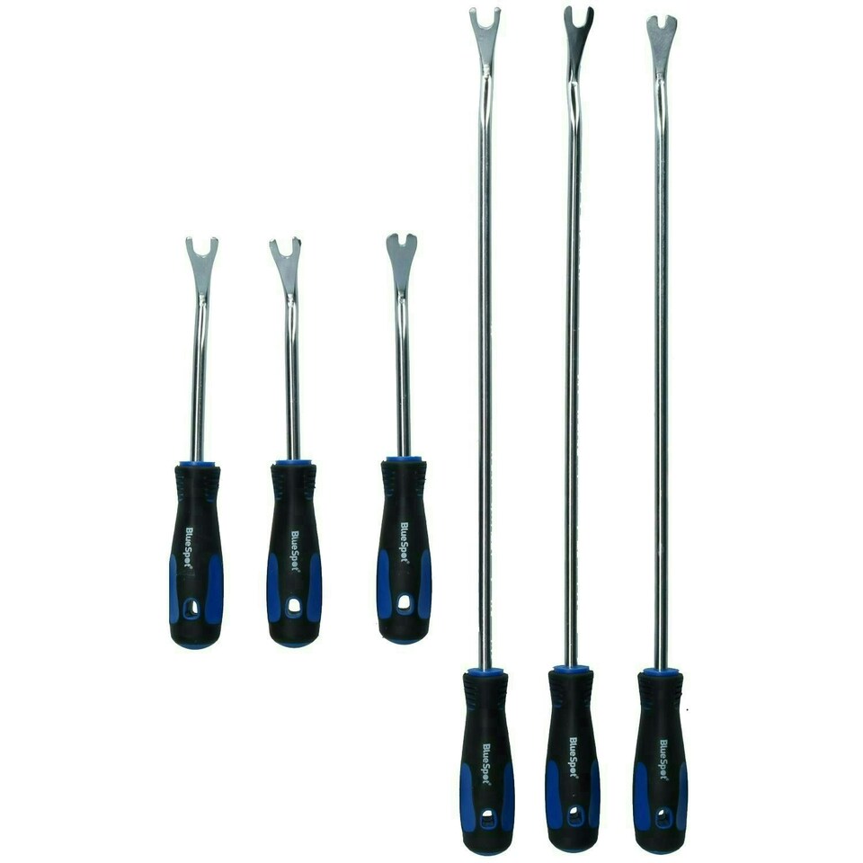 image 1 of Plastic + Steel Trim Car Door Panel Upholstery Removal Remover For Clips Rivets