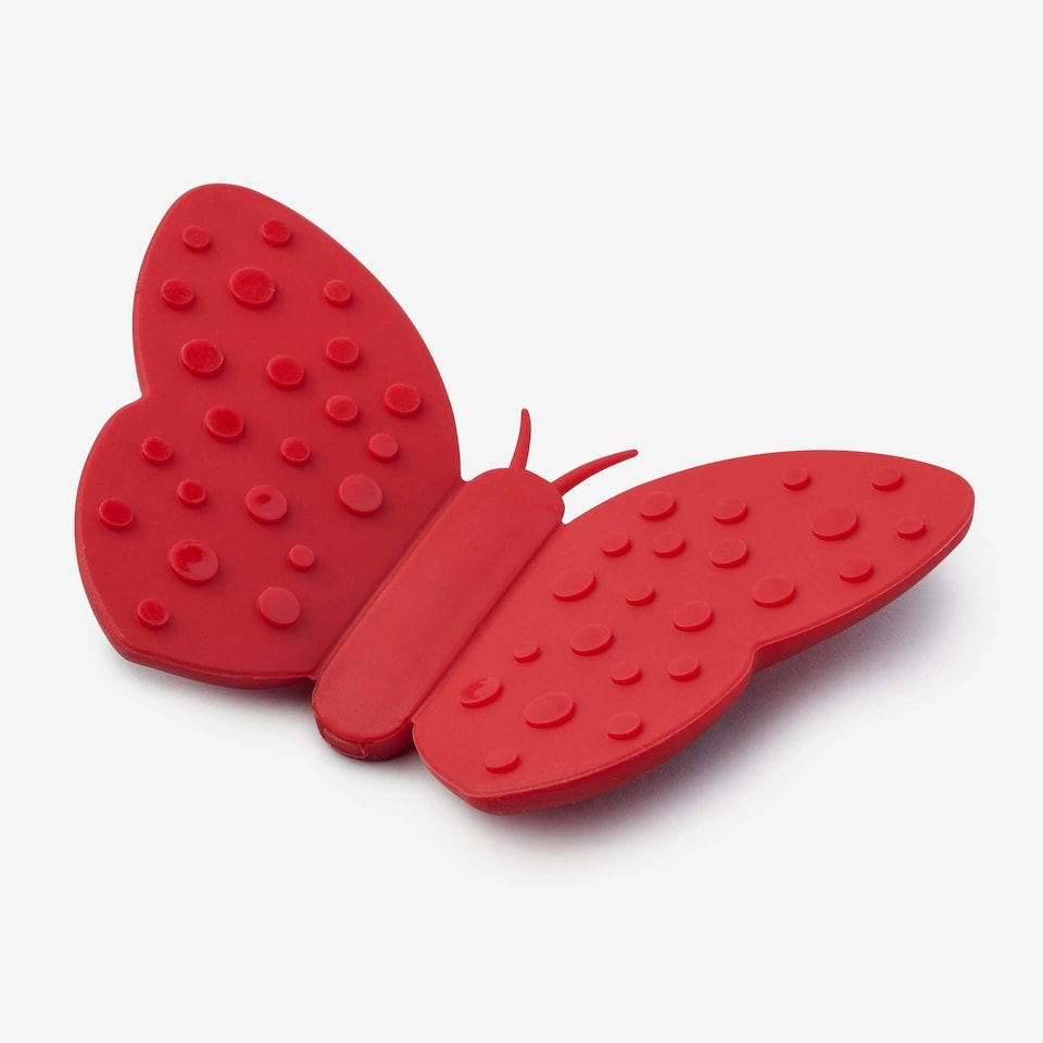 image 1 of Butterfly Hot Grip Silicone Red