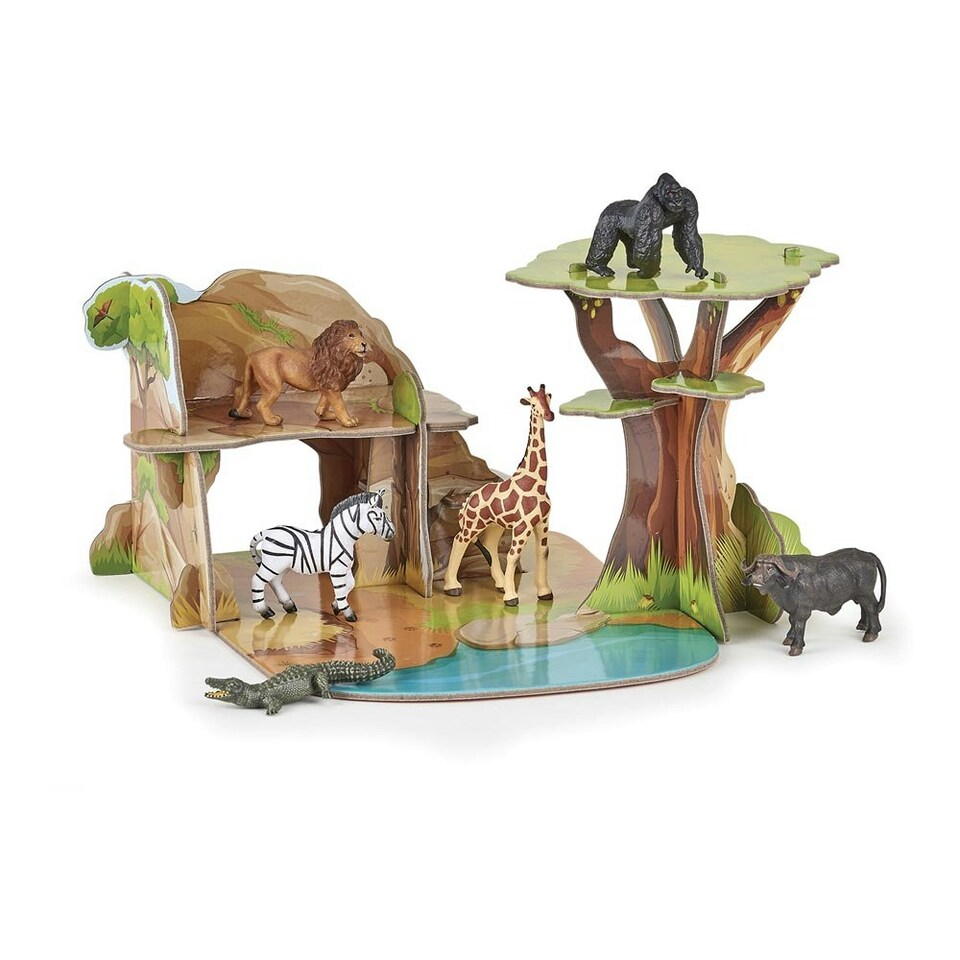 image 1 of PAPO Mini Papo Mini Savannah Mini Toy Playset