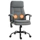 image 1 of Vinsetto Massage Office Chair Linen Computer Chair with Adjustable Height Grey