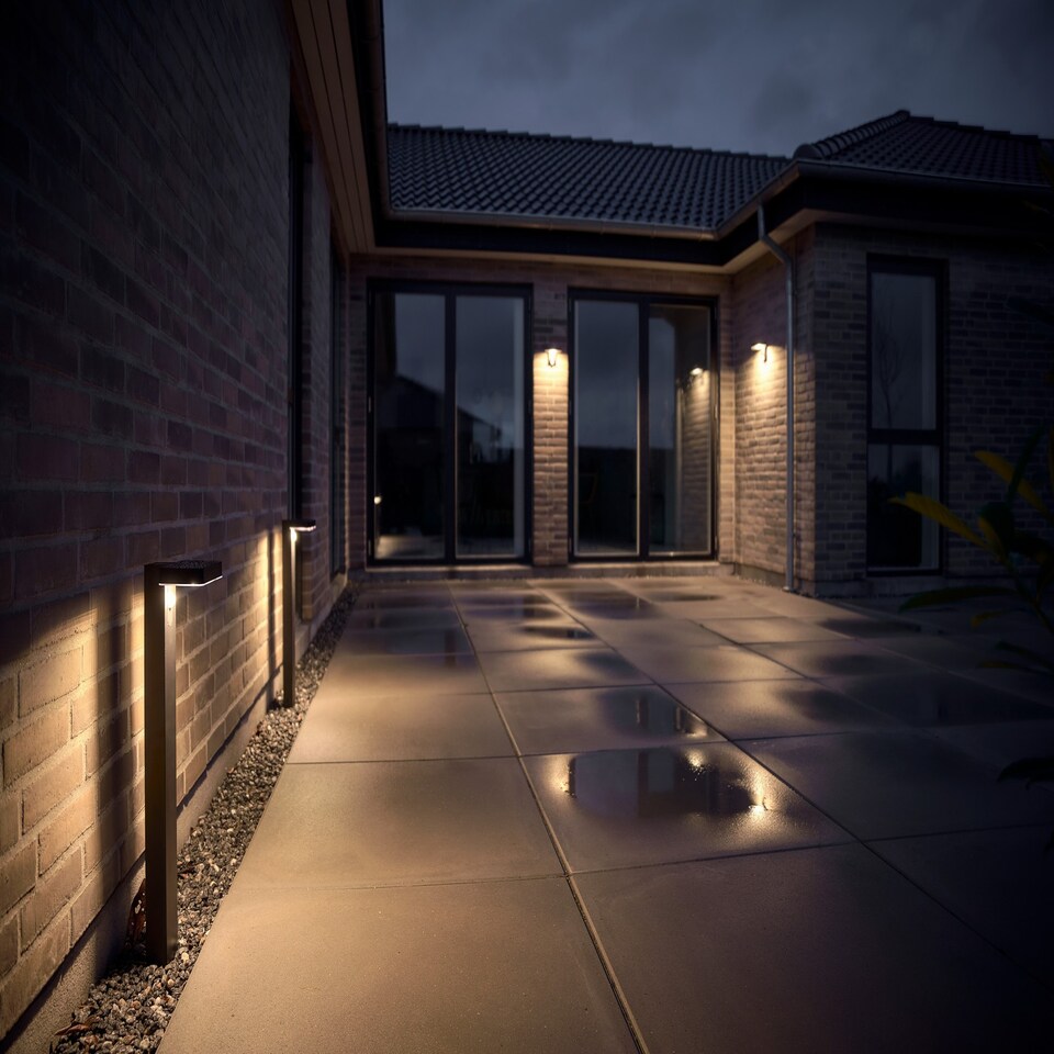 image 1 of Rica Square Solar | Wall light | Black | Black | Black