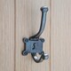 image 6 of Hammer & Tongs Number 1 Double Wall Hook - W50mm x H115mm - Raw