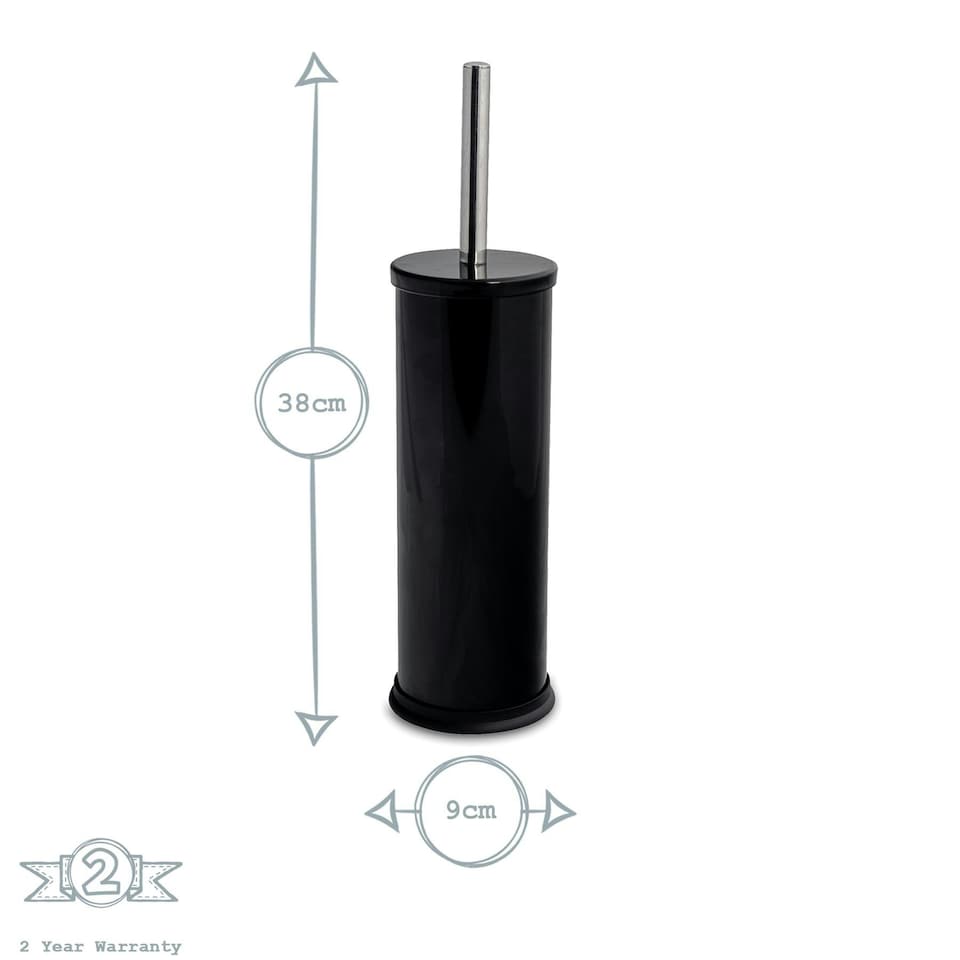image 1 of Harbour Housewares Round Toilet Brush - Black